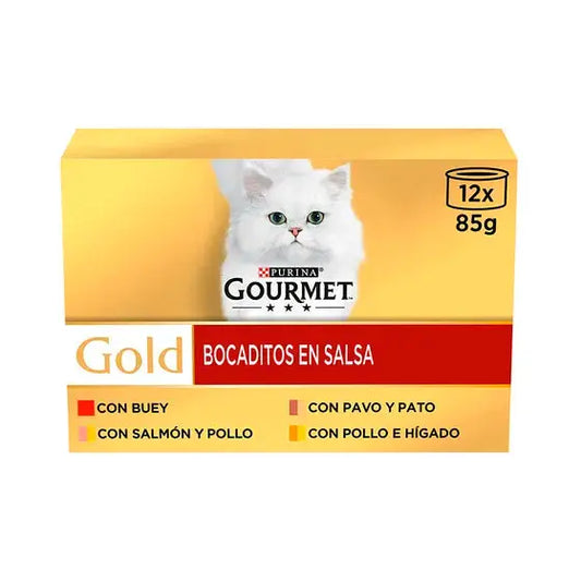 Gourmet Gold Bocaditos Surtido 85Gr Pack-12