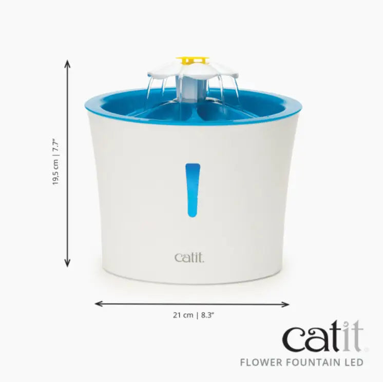 Catit Fuente Para Beber Agua Gato 3L. Flower Led