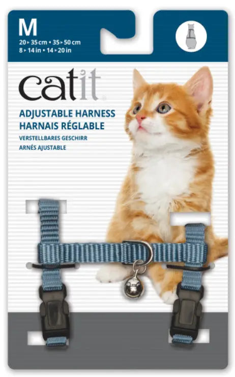 Catit Arnés Nylon Ajus.Med., Azul, 35-50Cm