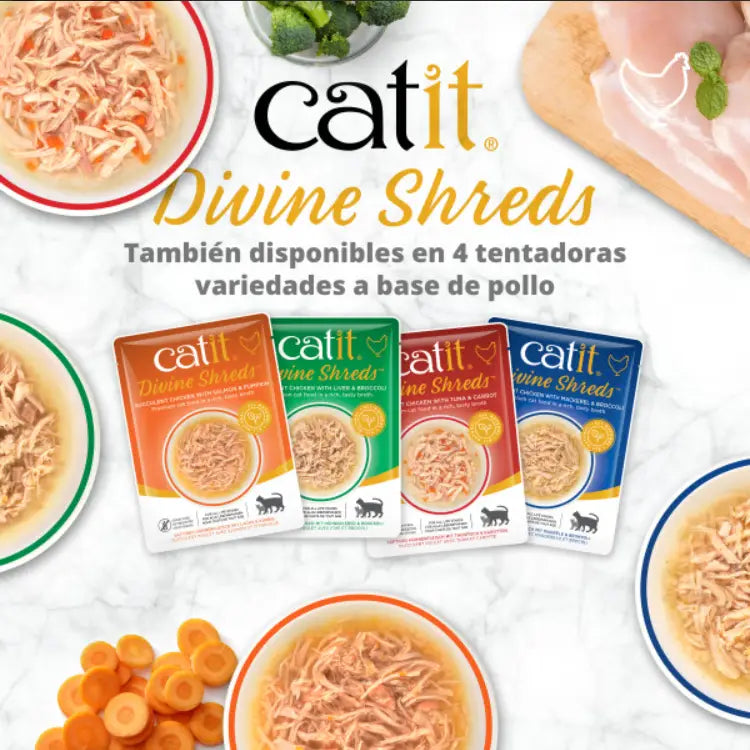 Catit Divine Shreds Atun/Besugo&Wakame, 75G