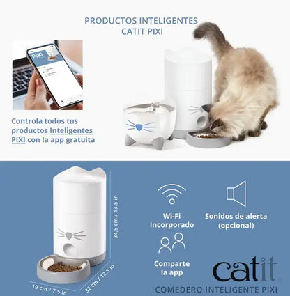 Catit Comedero Inteligente Para Gatos Pixi