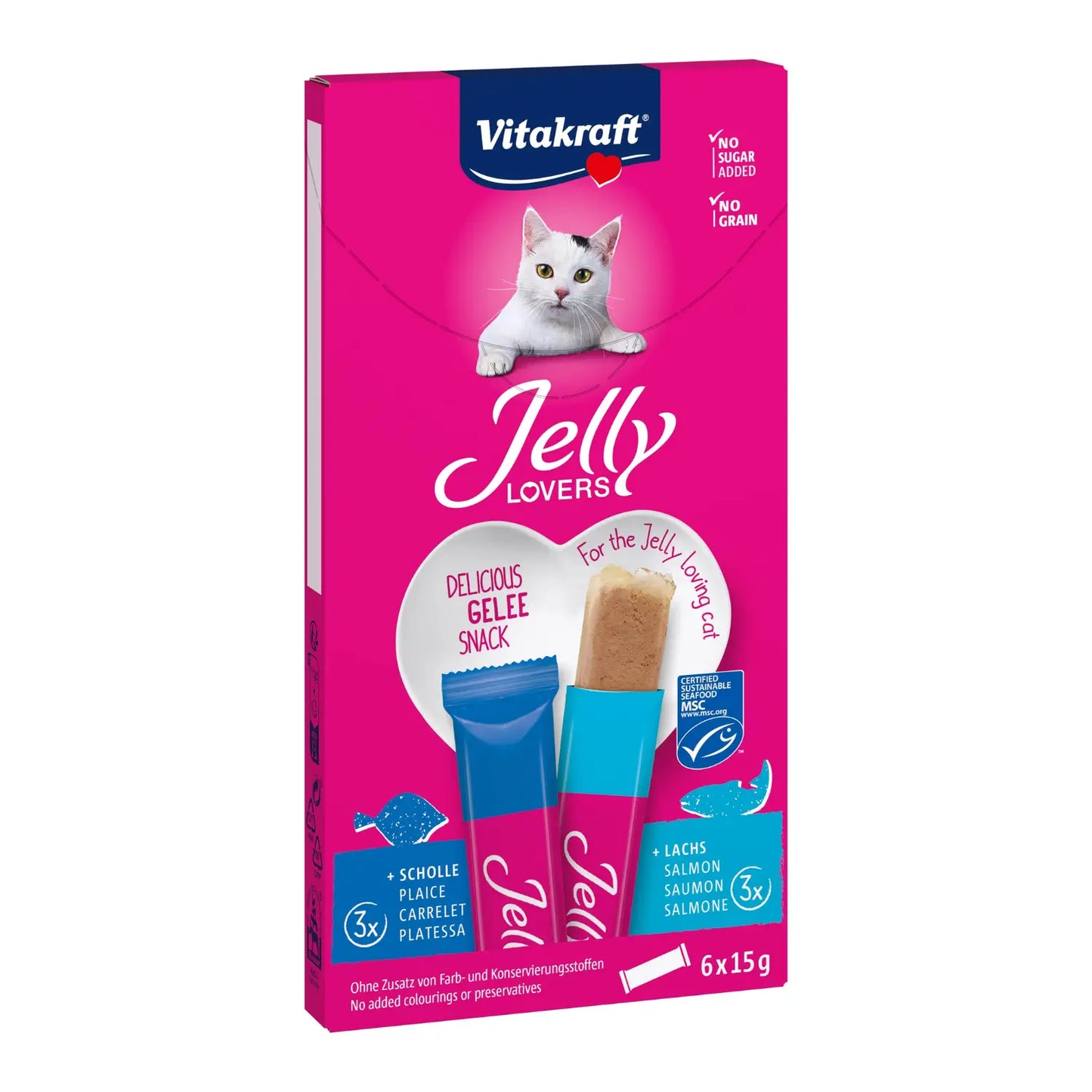 Vitakraft Cat Snack Jelly Lovers 6x15g