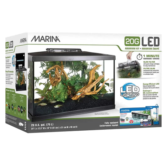 Acuario Marina Led 20G Kit 75L. (61,4X32,2X41.9Cm)