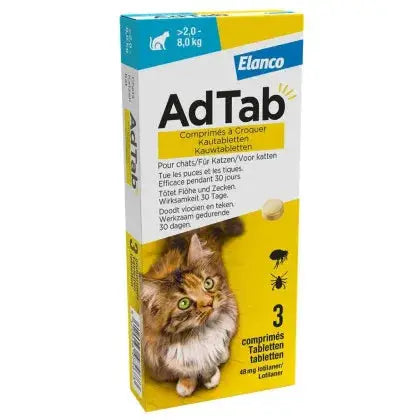 ADTAB 48MG COMPRIMIDO MASTICABLE GATO (>2-8 KG) 3UDES