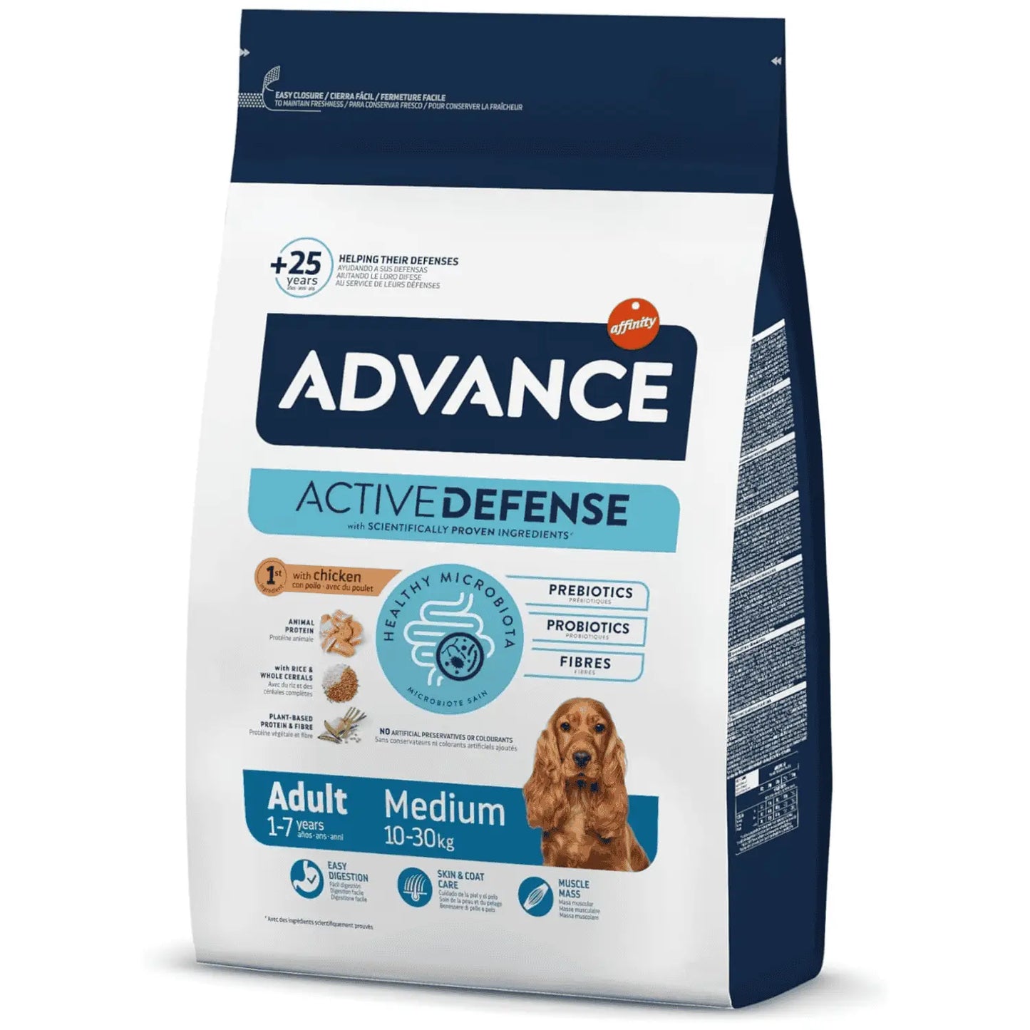 Advance Dog Adult Medium Pollo y Arroz Pienso para Perros