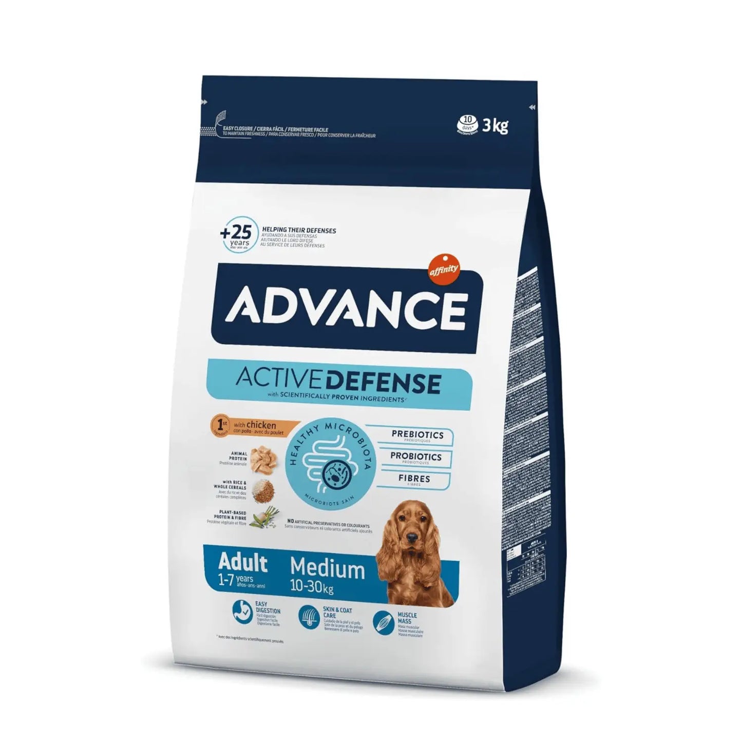 Advance Dog Adult Medium Pollo y Arroz Pienso para Perros