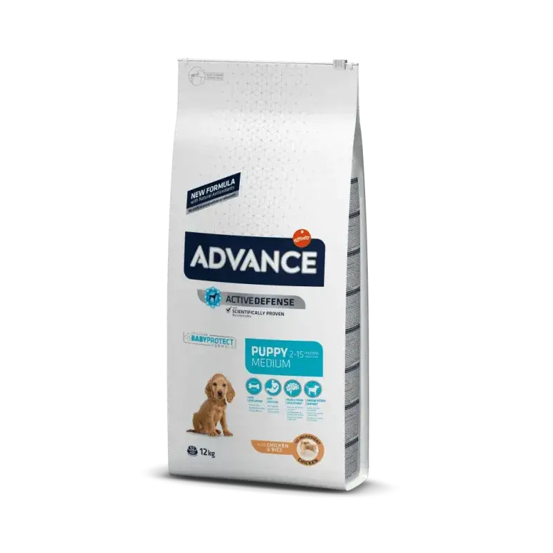 Advance Dog Puppy Medium Chicken & Rice 12Kg