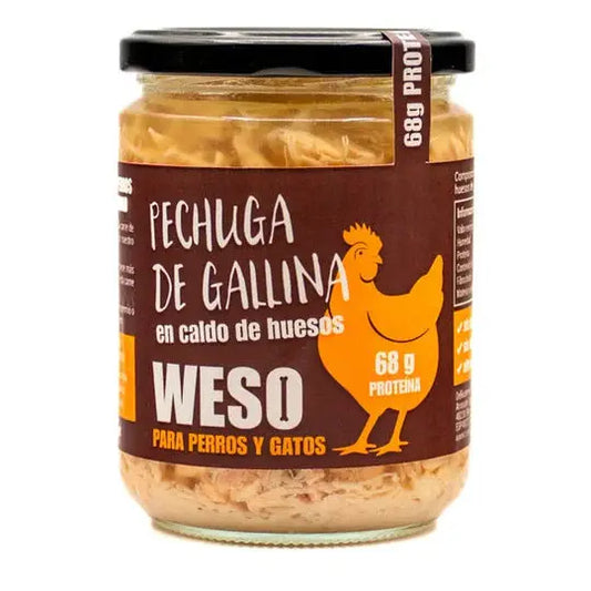 Weso Pechuga de Gallina en Caldo de Huesos 400gr