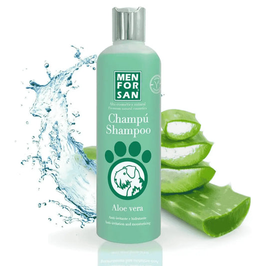 Menforsan Champú con Aloe Vera 100% Natural - 300ml - Mejor Precio - Mascotas Ávila