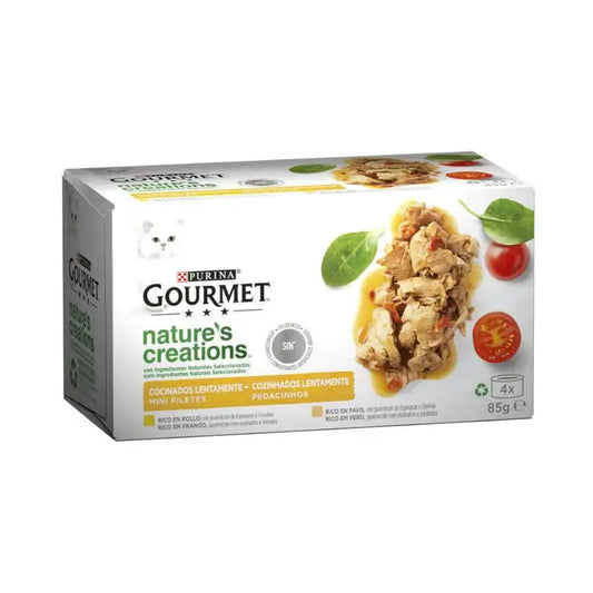 Gourmet Nature'S Creations Pollo&Pavo Pack 4X85G