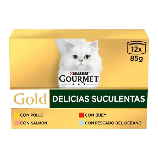 Gourmet Gold Delicias Surtido 85Gr Pack-12
