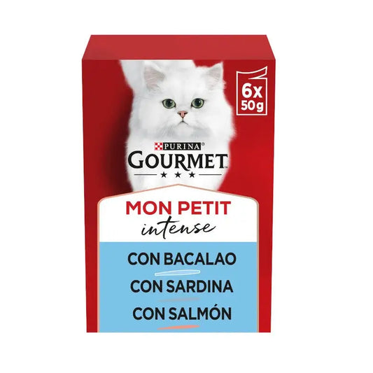 Gourmet Mon Petit Bacalao, Sardina&Salmón Pack 6X50G