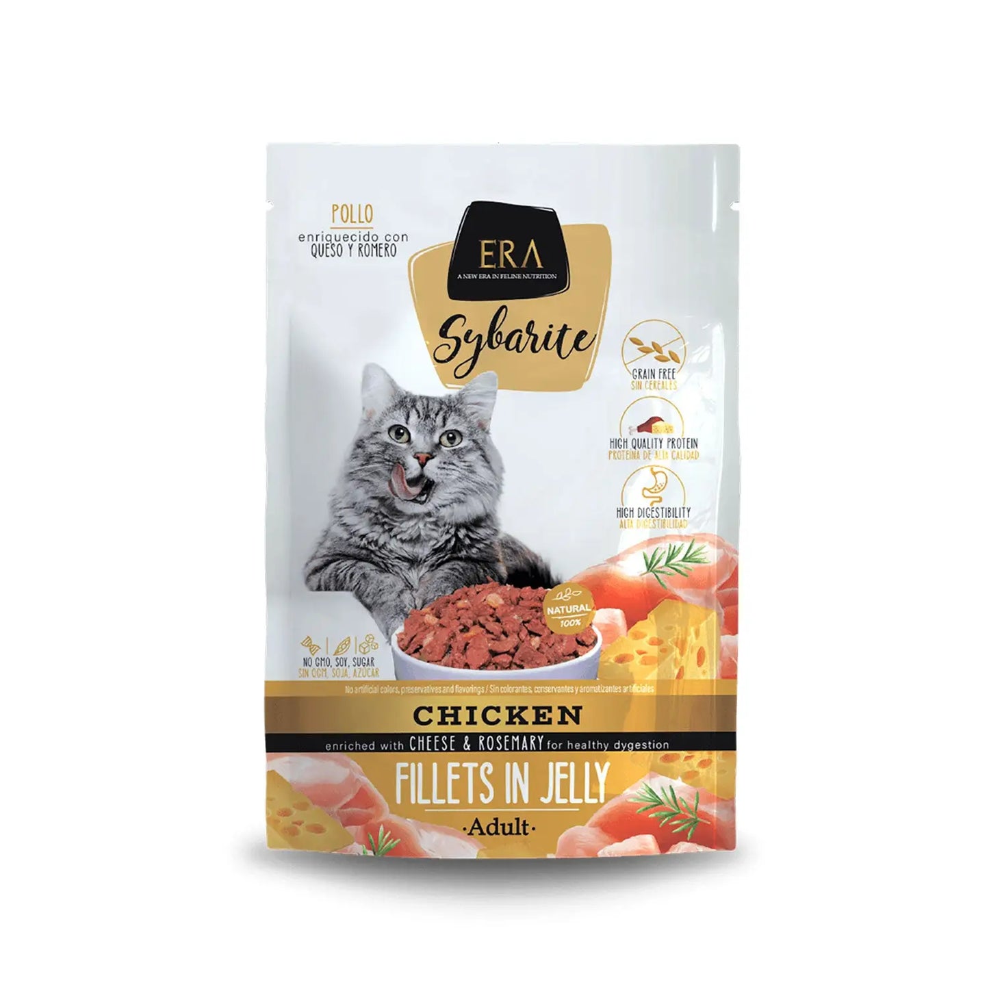 Era Sybarite Cat Adult Filetes Pollo 85G Sobre