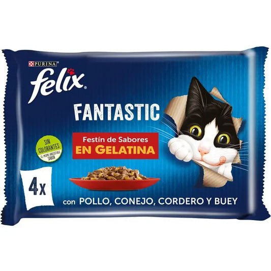 Felix Fantastic Carnes Pack 4X85G