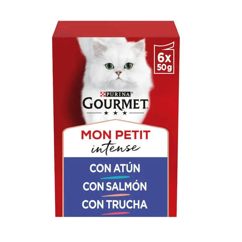 Gourmet Mon Petit Atún, Salmón&Trucha Pack 6X50G