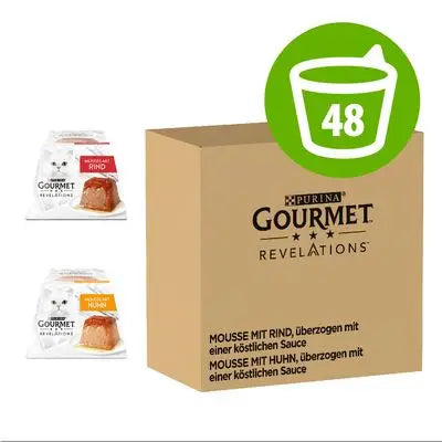 Gourmet Revelations Mousse Salmón&Atún Pack 48X57G