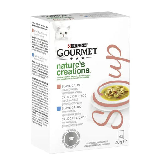 Gourmet Soup Salmón&Atún Pack4X40G