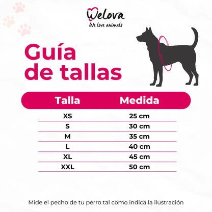 Impermeable para Perros Welova Cruzado Estampado Sonrisas