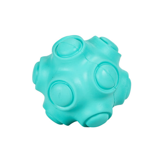 Juguete Perro Goma Pelota Rivet Turquesa 7.8cm