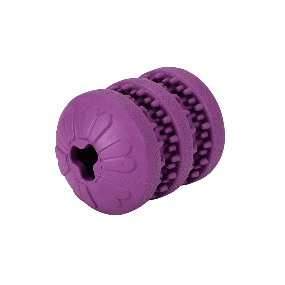 Juguete Perro Goma Snack Roller Violeta 8x6x6cm