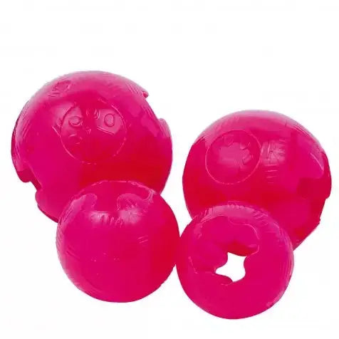 Juguete Perro Pelota Tpr 8Cm Rosa