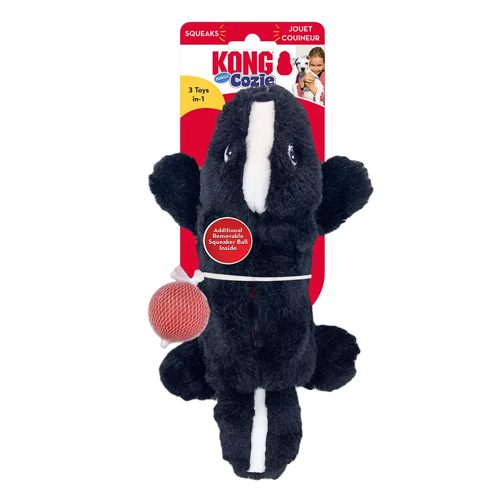 KONG Cozie Pocketz Skunk Sm