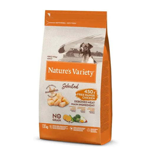 NATURE'S VARIETY DOG SELECTED MINI POLLO CAMPERO 1,5KG