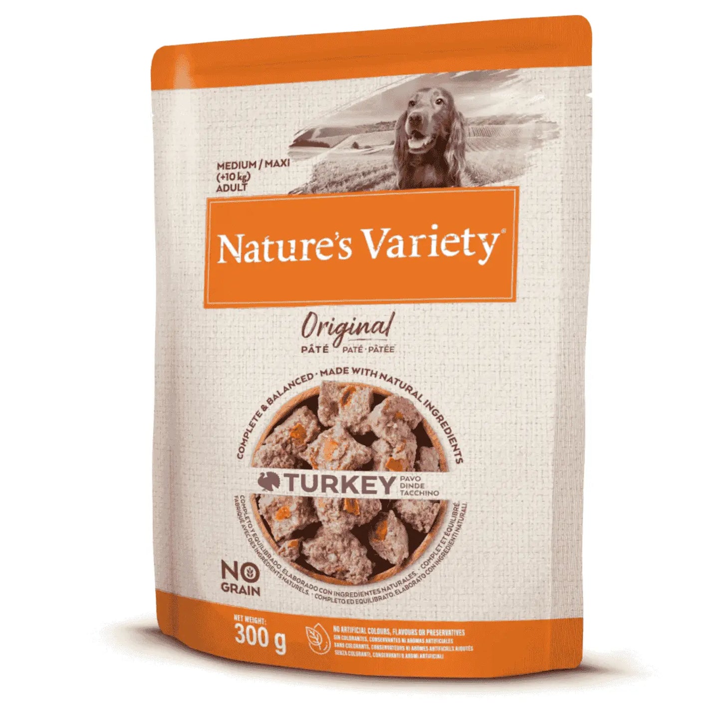 Nature'S Variety Dog Original Paté Medium/Maxi Sin Cereales 300Gr