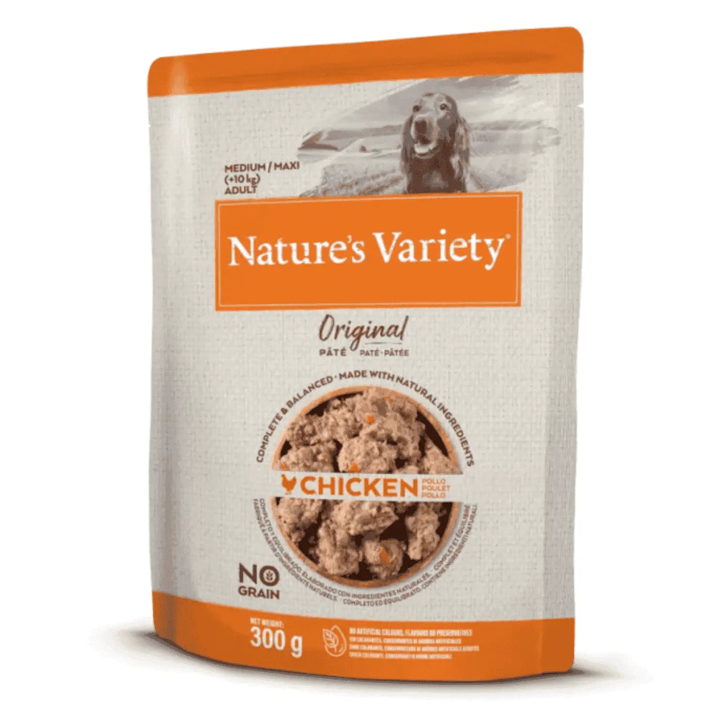 Nature'S Variety Dog Original Paté Medium/Maxi Sin Cereales 300Gr