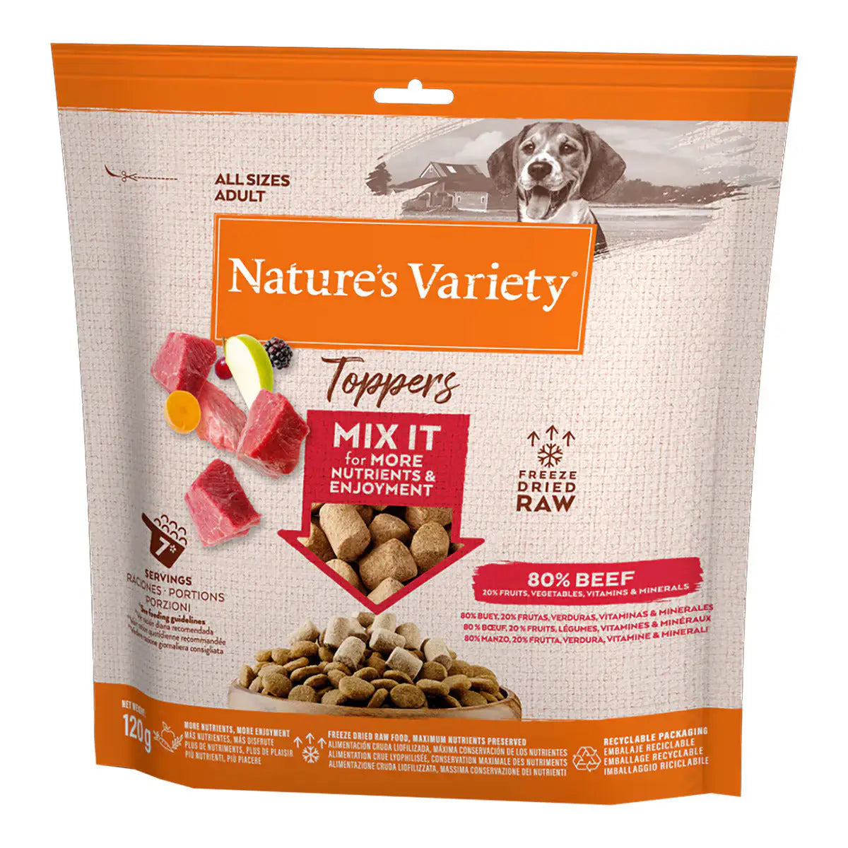 Nature'S Variety Dog Toppers 120Gr