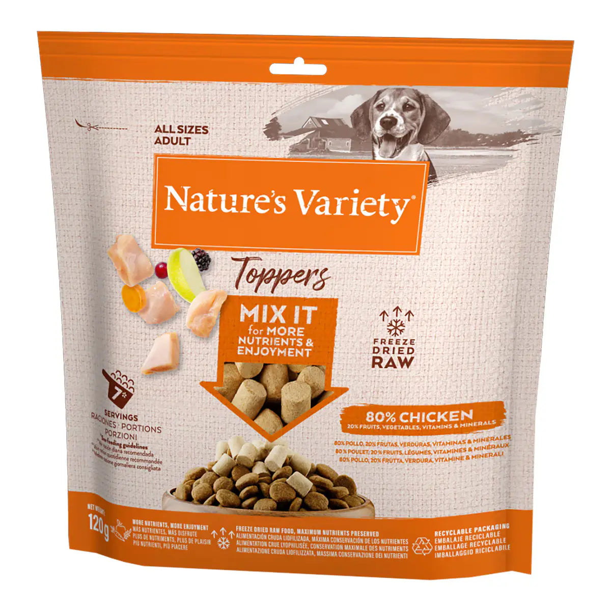 Nature'S Variety Dog Toppers 120Gr