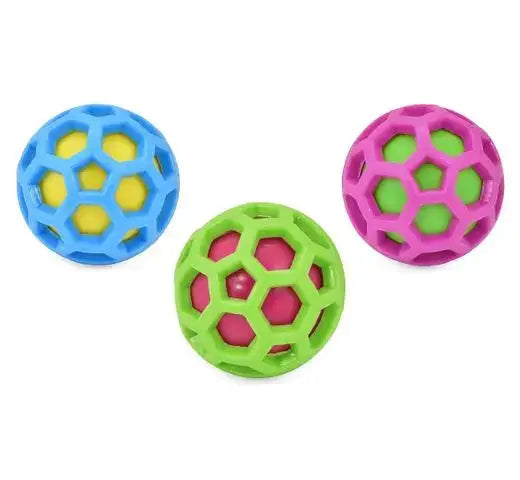 JUGUETE PERRO PELOTA DOBLE CON SONIDO 8,8CM