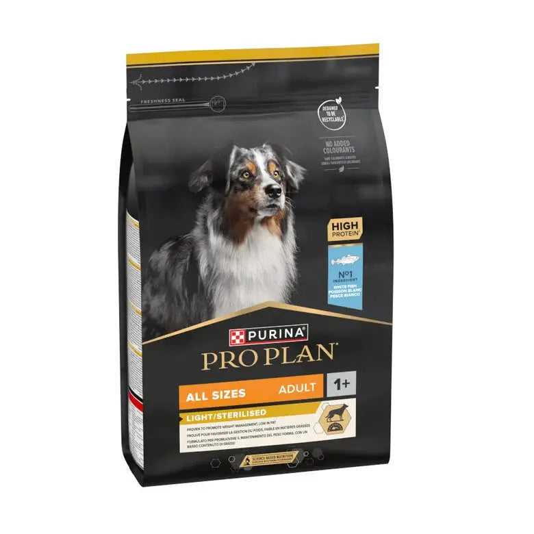 PRO PLAN DOG ALLSIZE LIGHT STERILIZED PESCADO 3KG