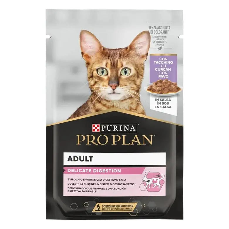 Pro Plan Cat Sobre Adult Delicate Pavo 85G