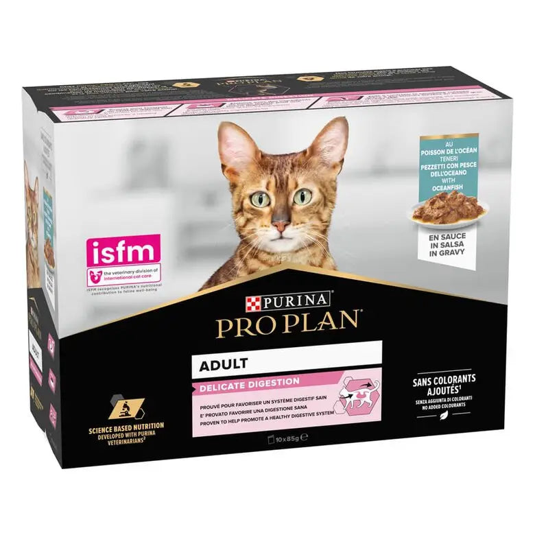 Pro Plan Cat Sobre Delicate Pescado Pack 10X85G