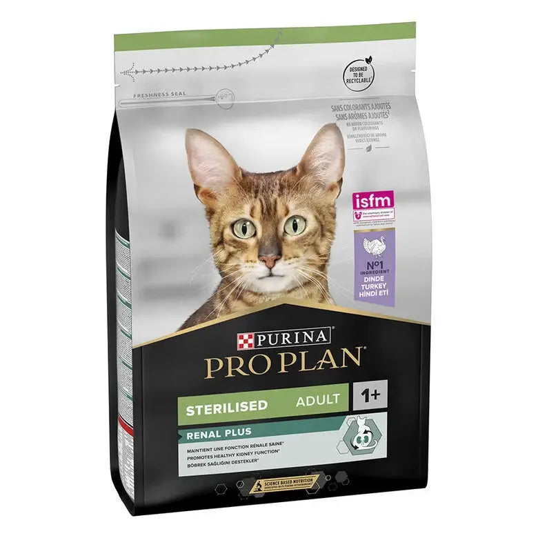 PRO PLAN CAT STERILIZED ADULT RENAL+ PAVO 1,5KG