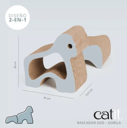 Rascador Catit Zoo Gorila 2 En 1 38X22,5X36Cm