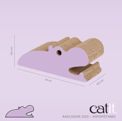 Rascador Catit Zoo Hipopotamo 18,5X18,5X44Cm