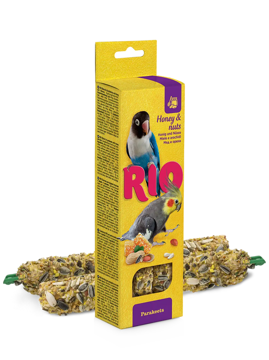 Barritas Con Miel Y Nueces Pequeñas Cotorras 2X75Gr Rio