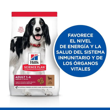 Hill's SP Canine Adult Medium Cordero & Arroz 14kg