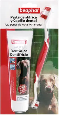 BEAPHAR PASTA DENTIFRICA 100G Y CEPILLO DENTAL