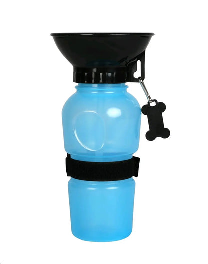 BEBEDERO PERRO WOUAPY CON BOL INTEGRADO AZUL 500ML