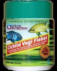 OCEAN NUTRICION CICHLID VEGI FLAKE FOODS